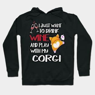 I Want Just Want To Drink Wine (123) Hoodie